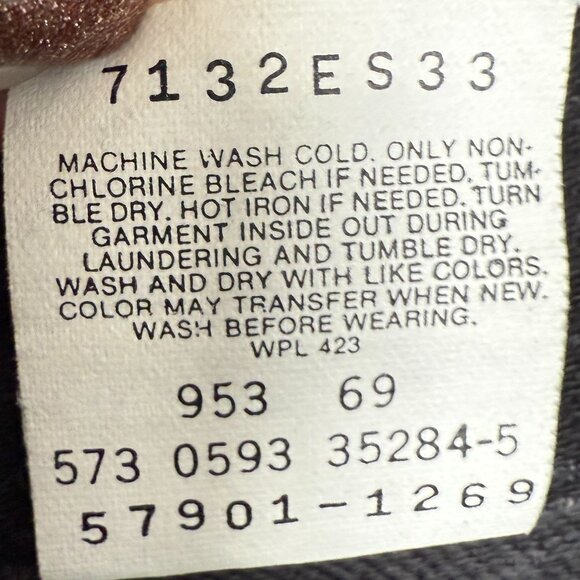 LEVI'S Women's NEW 900 Series Rare Vintage Jeans Black | Size 15 - Picture 11 of 11